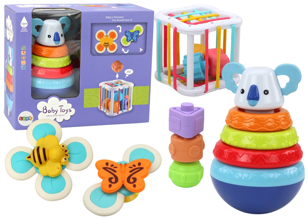 E-shop Sada zmyslových hračiek Tower Koala Educational Cube Spinners
