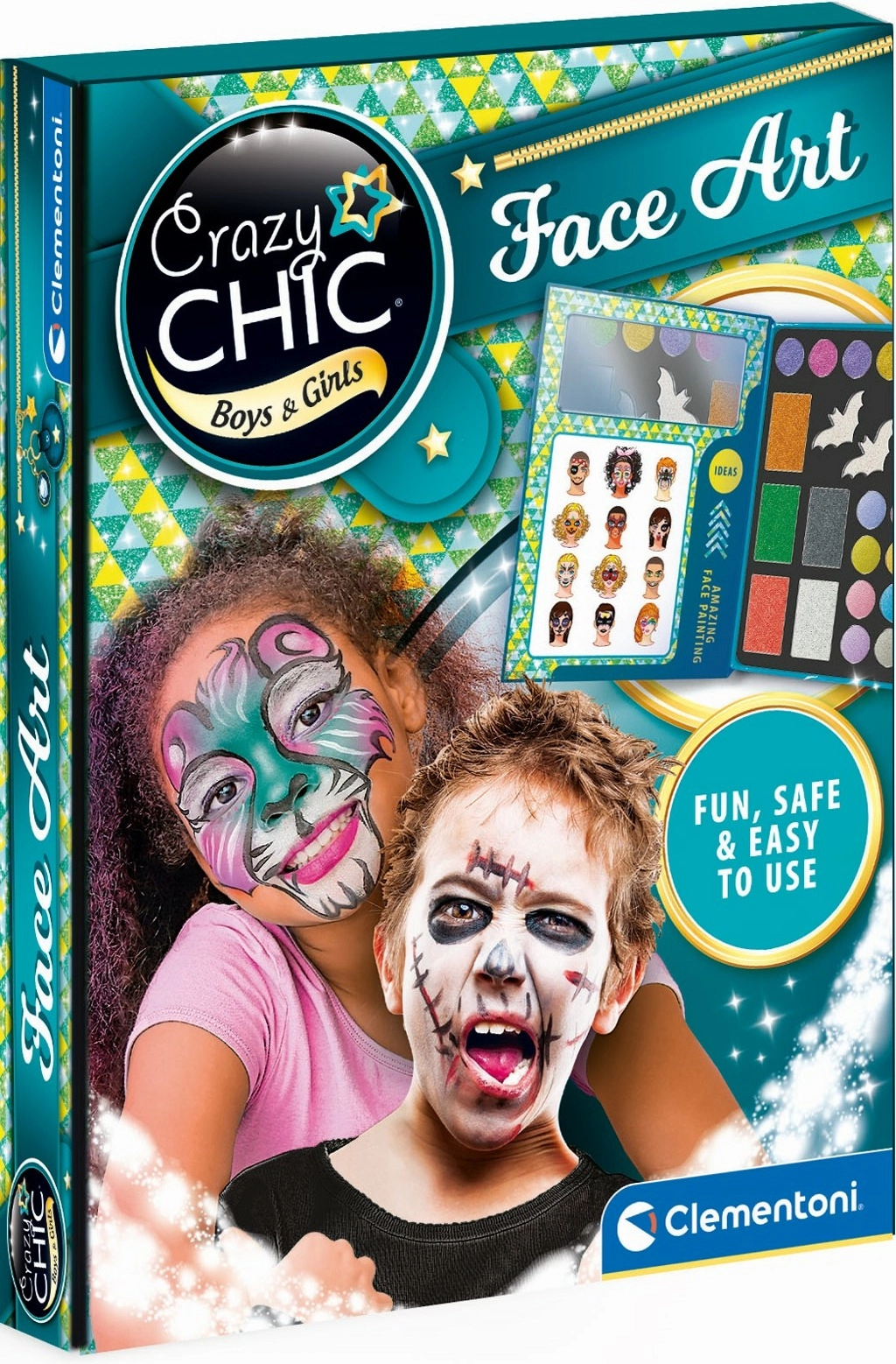 Clementoni Crazy chic Sada na maľovanie na tvár 78770 446