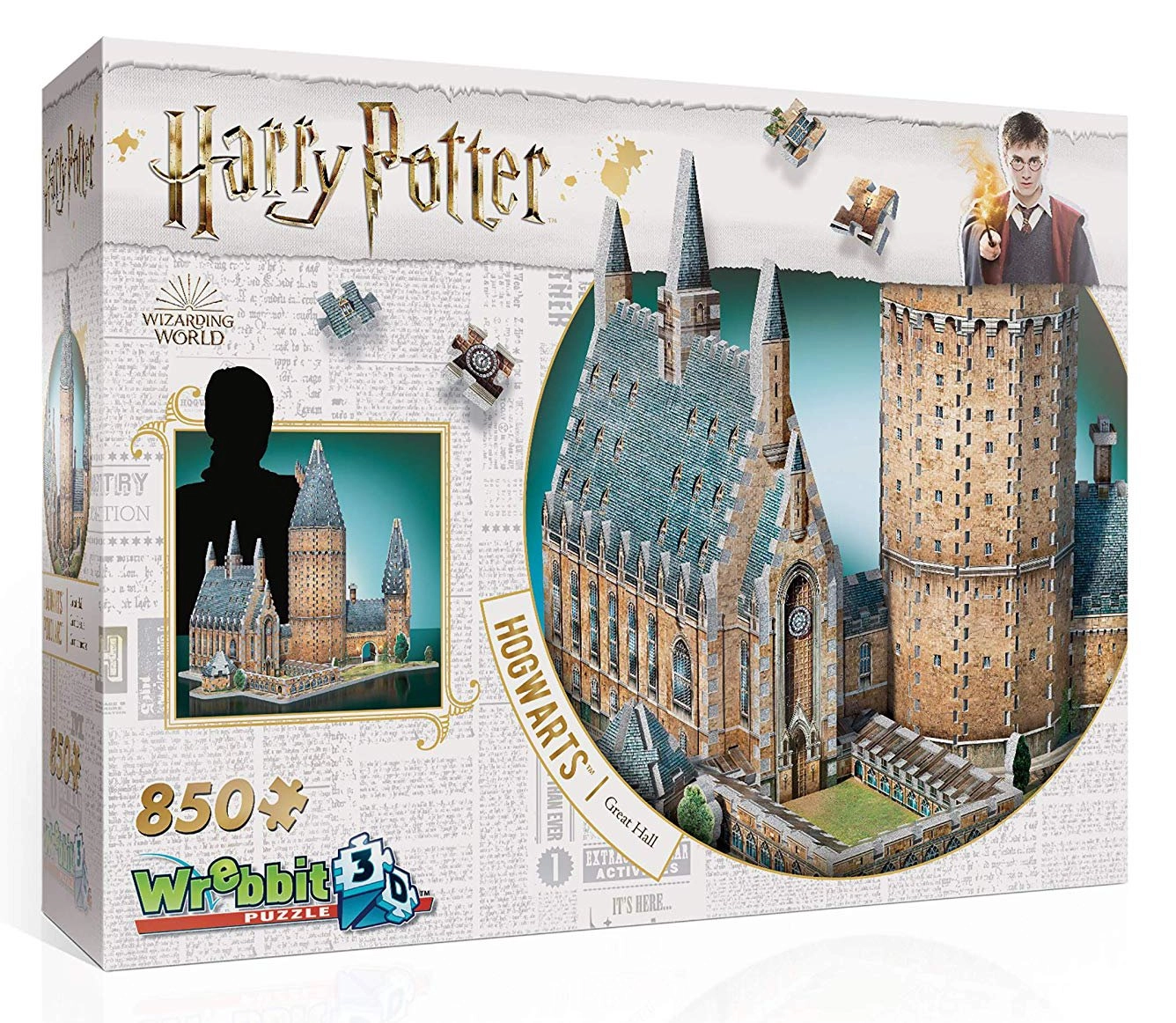 Wrebbit 3D puzzle Harry Potter Bradavice Velká síň 850 ks