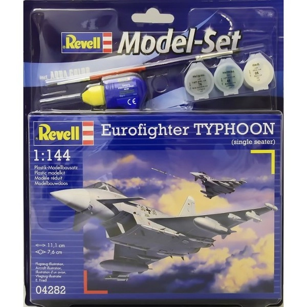 Revell ModelSet letadlo 64282 Eurofighter Typhoon 18-4022 1:144
