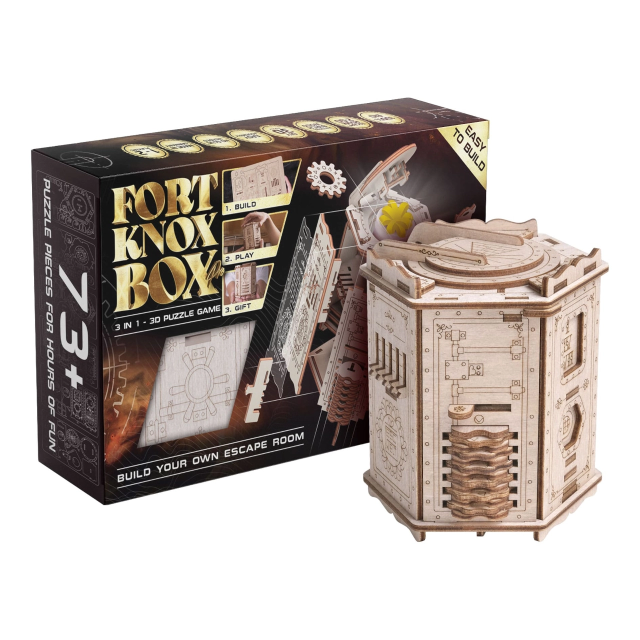 E-shop EscapeWelt Dřevěný hlavolam Fort Knox Pro
