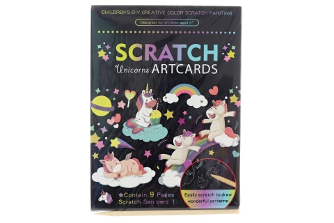 Vyškrabávacie obrázky jednorožec