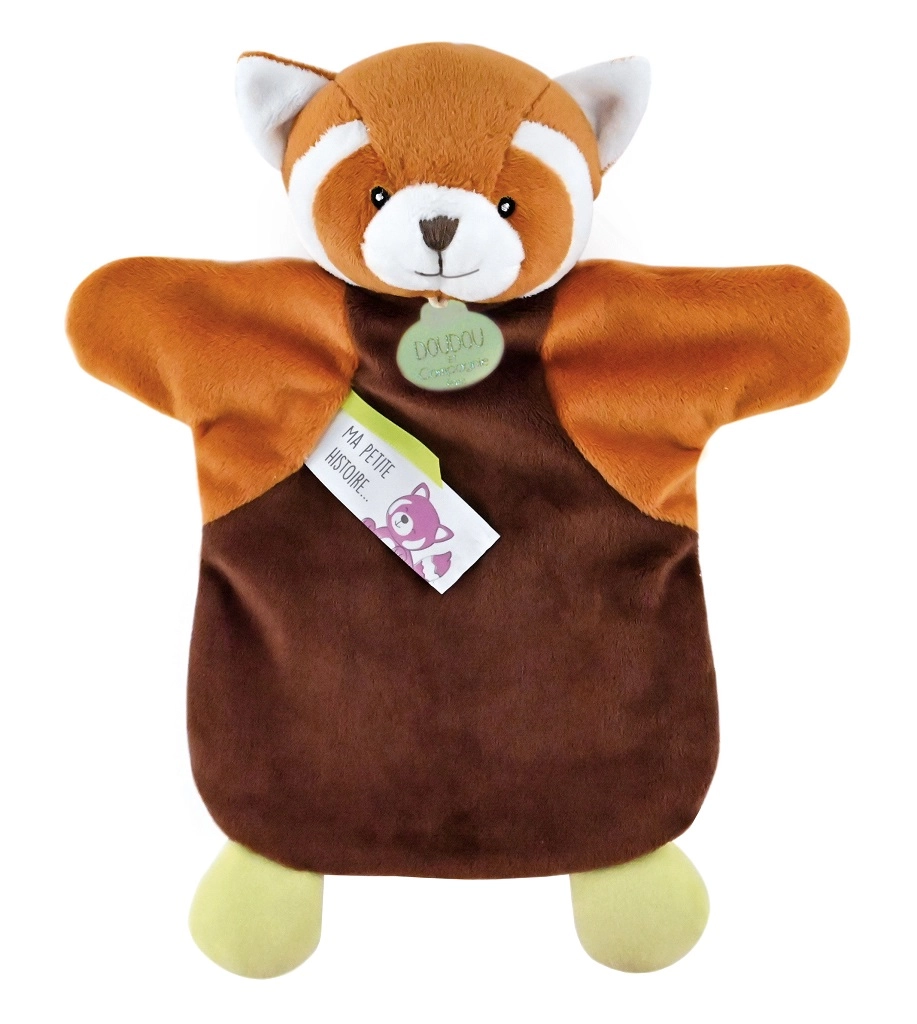 E-shop Doudou et Compagnie Paris maňásek panda červená 25 cm