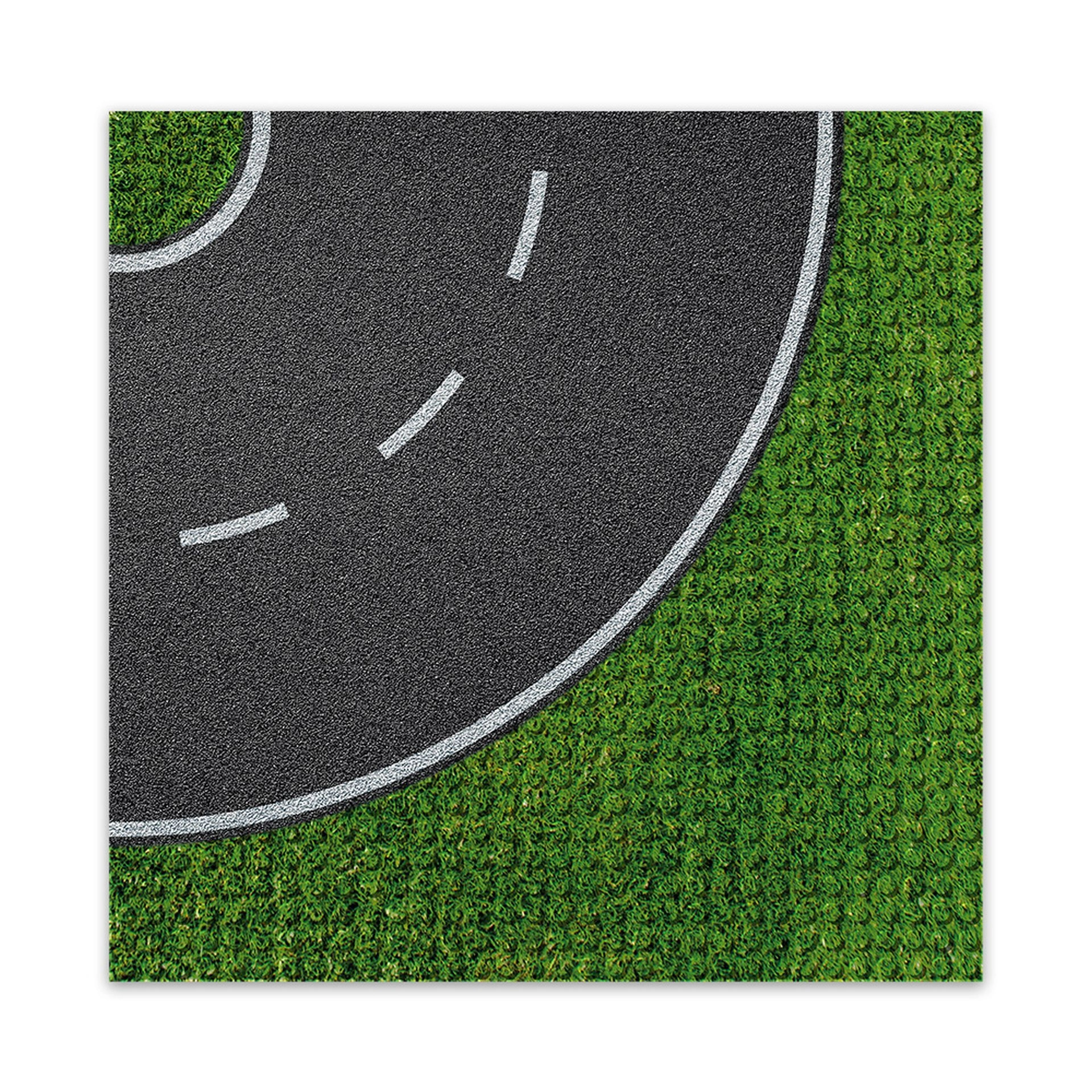 Brixies Plus dizajnová stavebná podložka - zákruta 25,5 x 25,5 cm