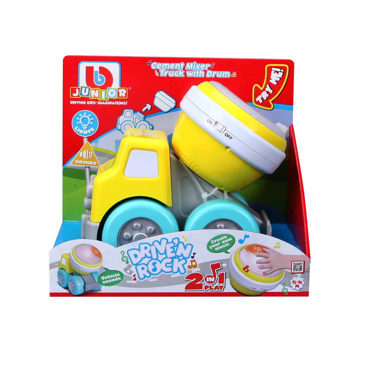 E-shop BB Junior miešačka s bubienkom 2v1