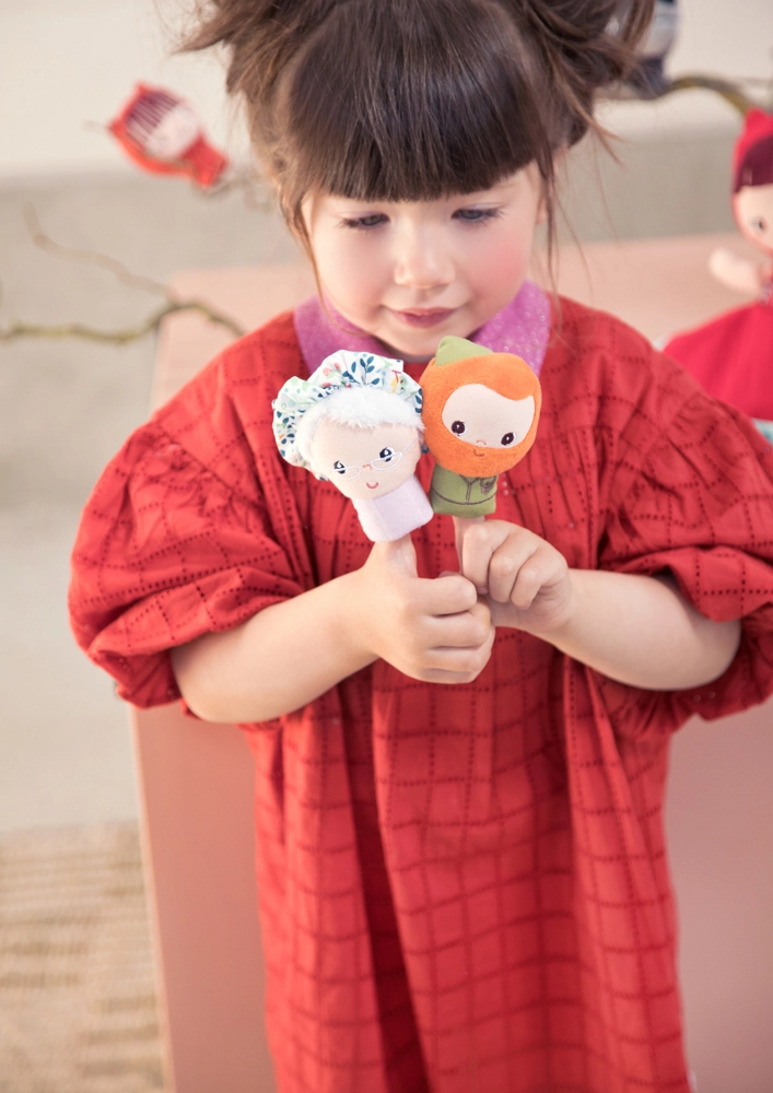 E-shop Lilliputiens set prstových maňušiek Červená Čiapočka