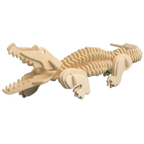 E-shop Woodcraft drevené 3D puzzle krokodíl, 94 dielikov
