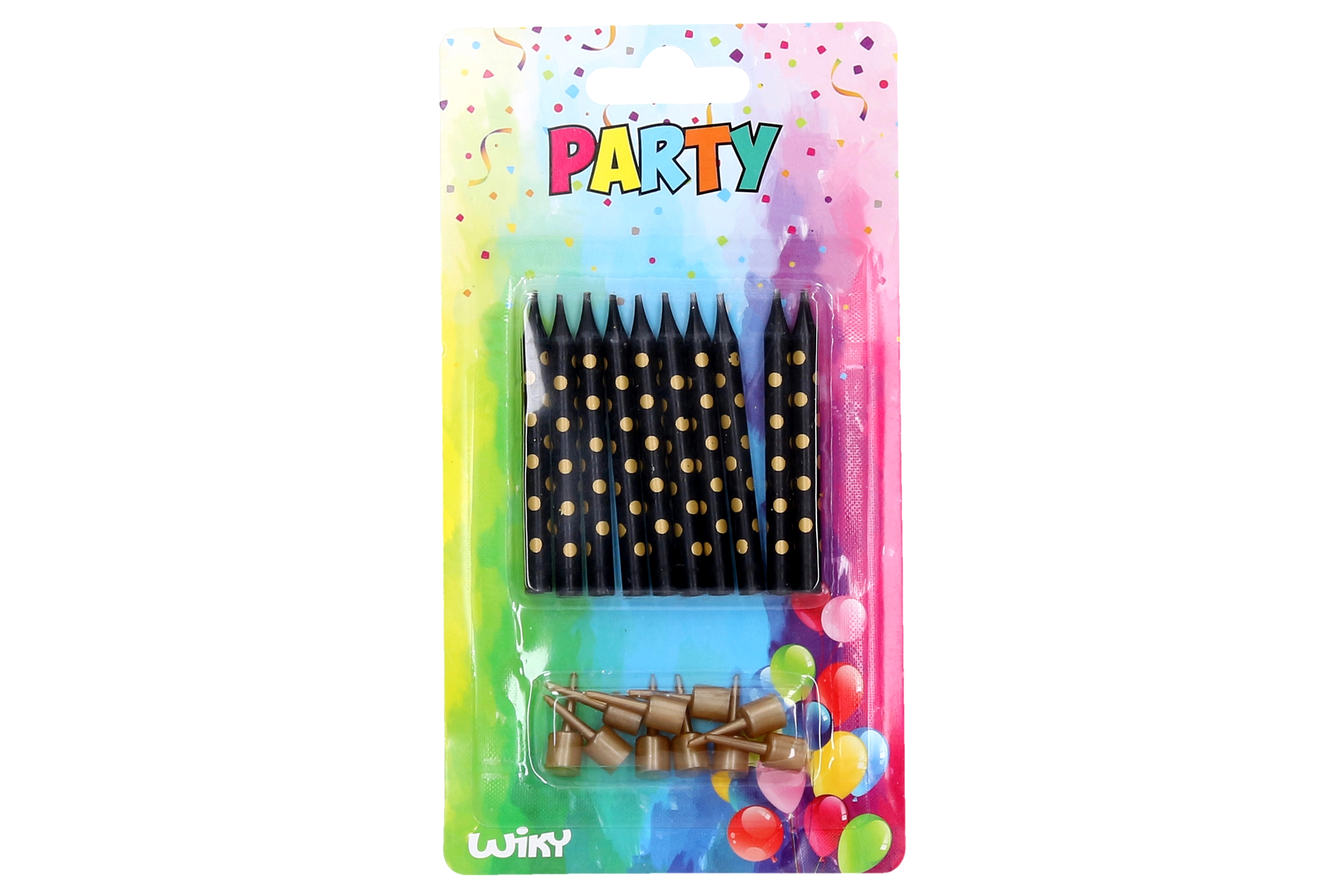 E-shop Sviečky + stojančeky zlaté bodky