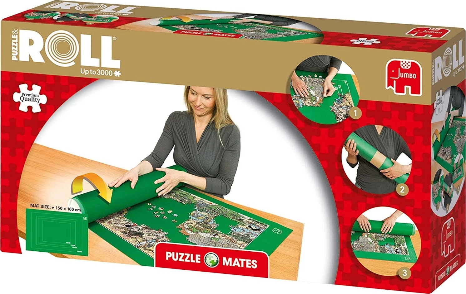 Rolovacia podložka na puzzle JUMBO 1500–3000 dielikov 150 × 100 cm