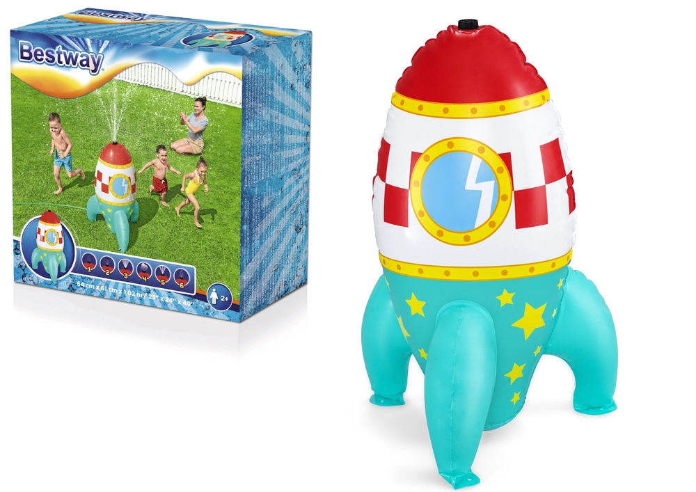 E-shop Bestway Nafukovacia raketová fontána 64 x 61 x 102 cm