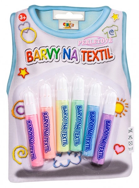 E-shop SMT Creatoys Barvy na textil perleťové 6ks