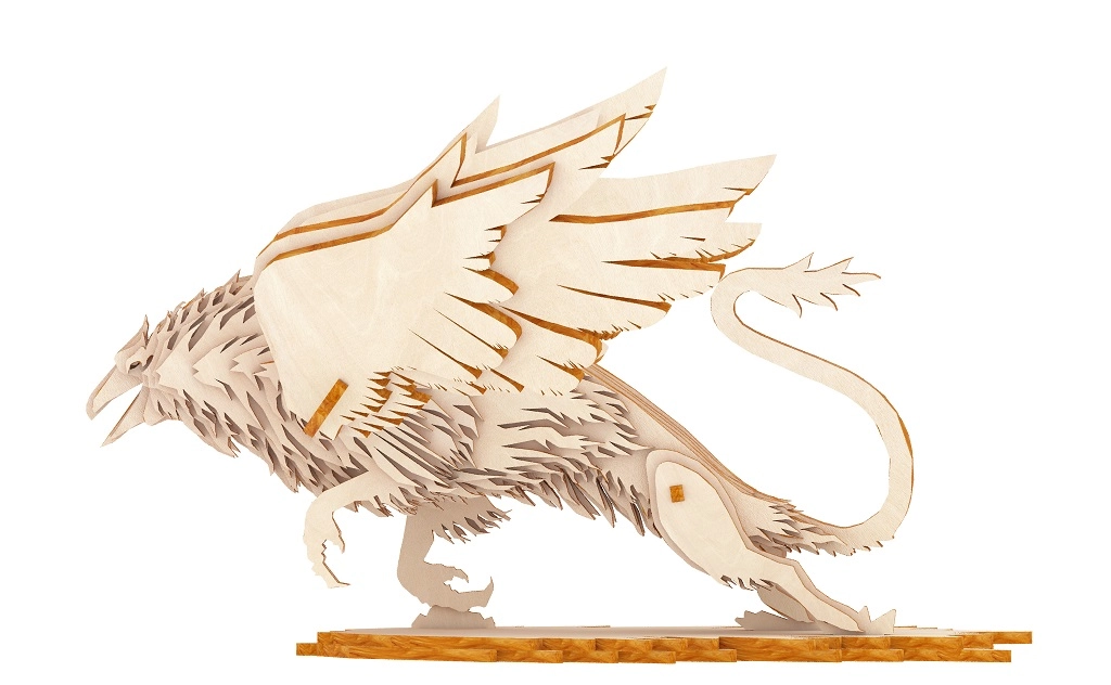 E-shop Drevené 3D puzzle gryf