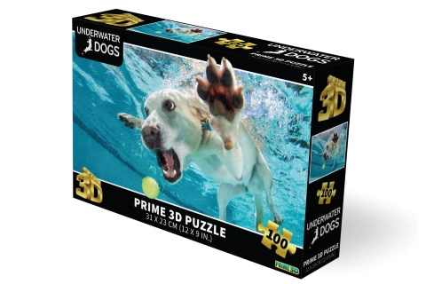 3D puzzle Pes – lentikulárna skladačka 100 dielikov