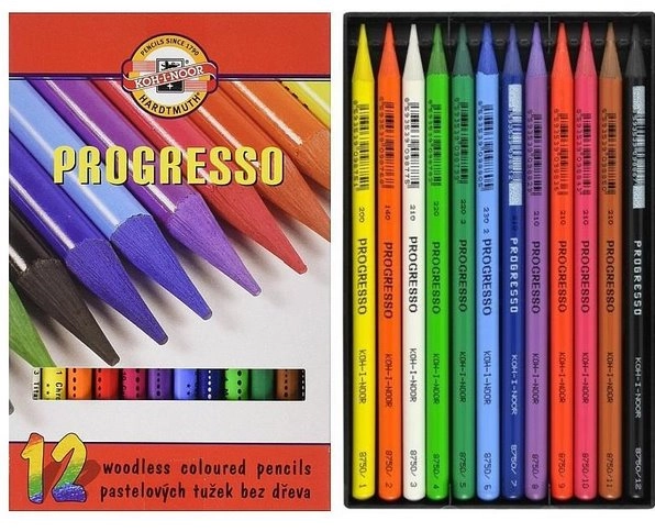 E-shop Koh-i-noor ceruzka pastelová v laku Progresso 12 ks