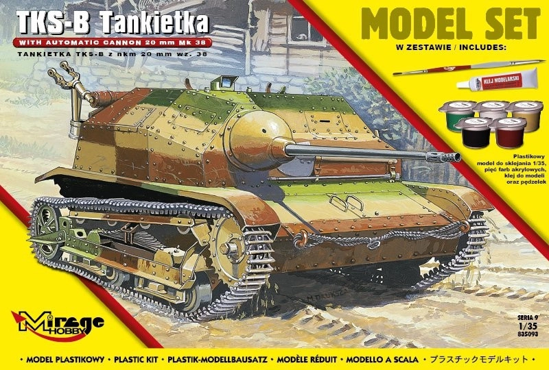 E-shop Tks-b poľská tanketka s kanónom nkm 20 mm wz. 38 stavebnica 1:35