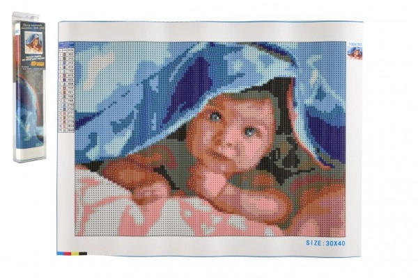 E-shop Norimpex Diamantové maľovanie Roztomilé batoľa 30 x 40 cm