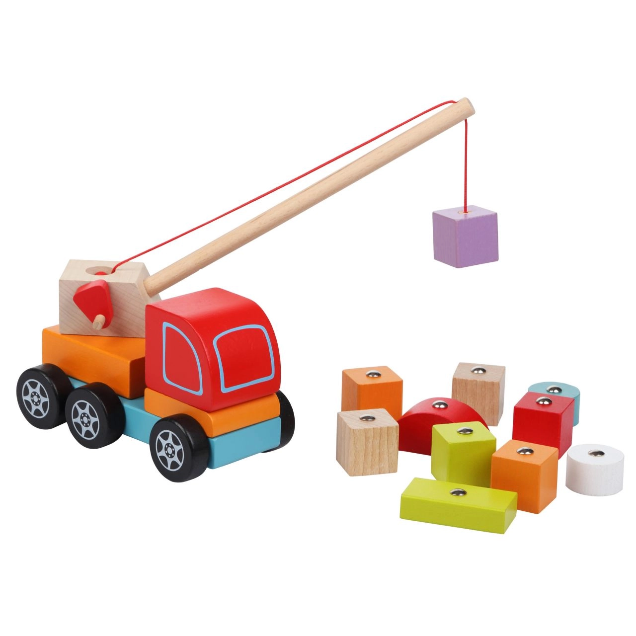 E-shop Cubika 13982 Autojeřáb s magnetem 14 dílů