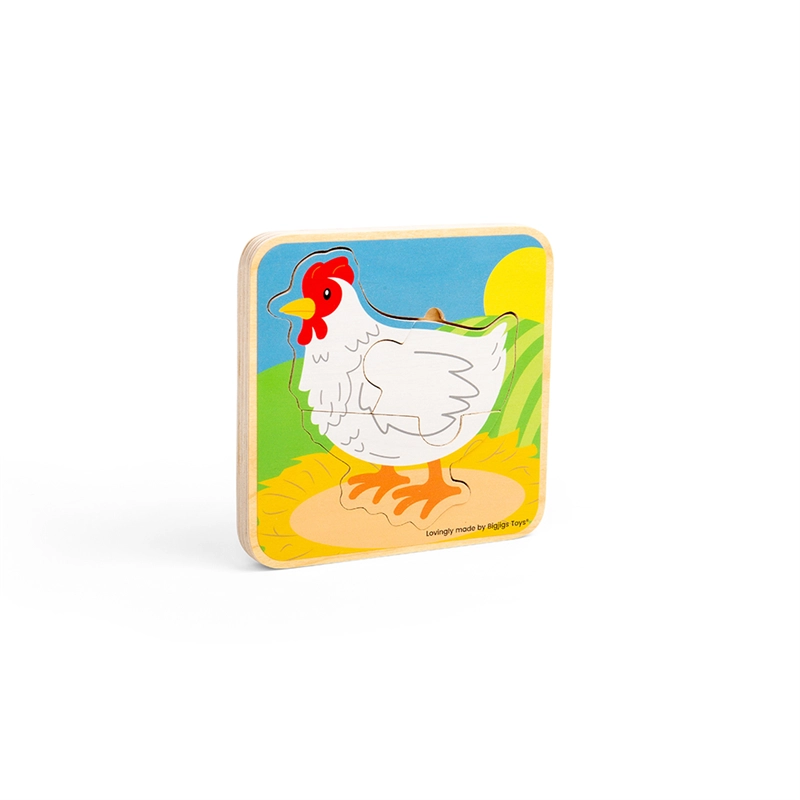 E-shop Bigjigs Toys puzzle životný cyklus sliepky