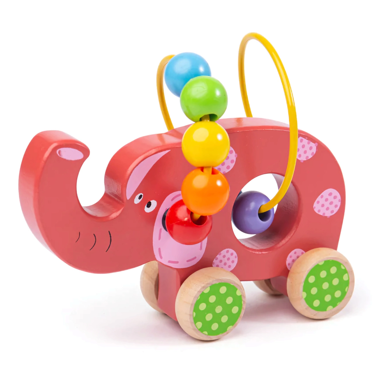 E-shop Drevený Motorický Labyrint Slon od Bigjigs