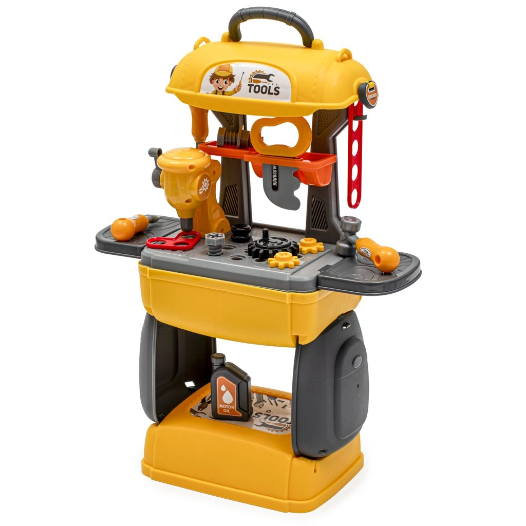 Detská dielňa s náradím 3 v 1 Baby Mix – kufrík s 28 dielmi