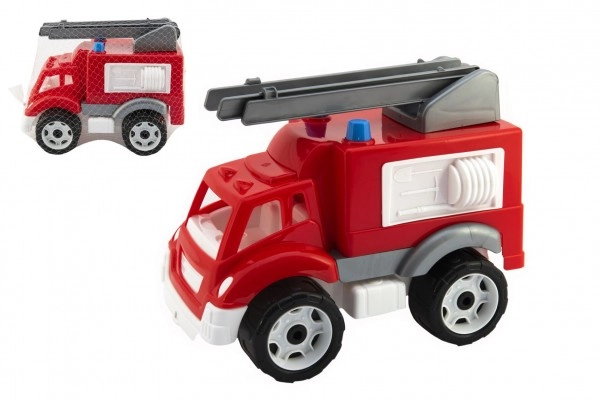 E-shop Plastové hasičské auto na voľnobeh so rebríkom, 30 × 19 × 23 cm