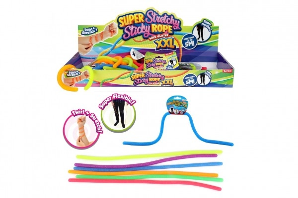 E-shop Guma s glitry natahovací elastická 50cm 6 barev