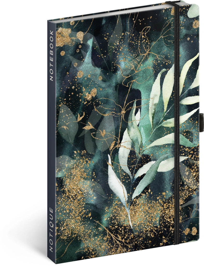 E-shop Baagl Notes Eukalyptus linkovaný 13 × 21 cm