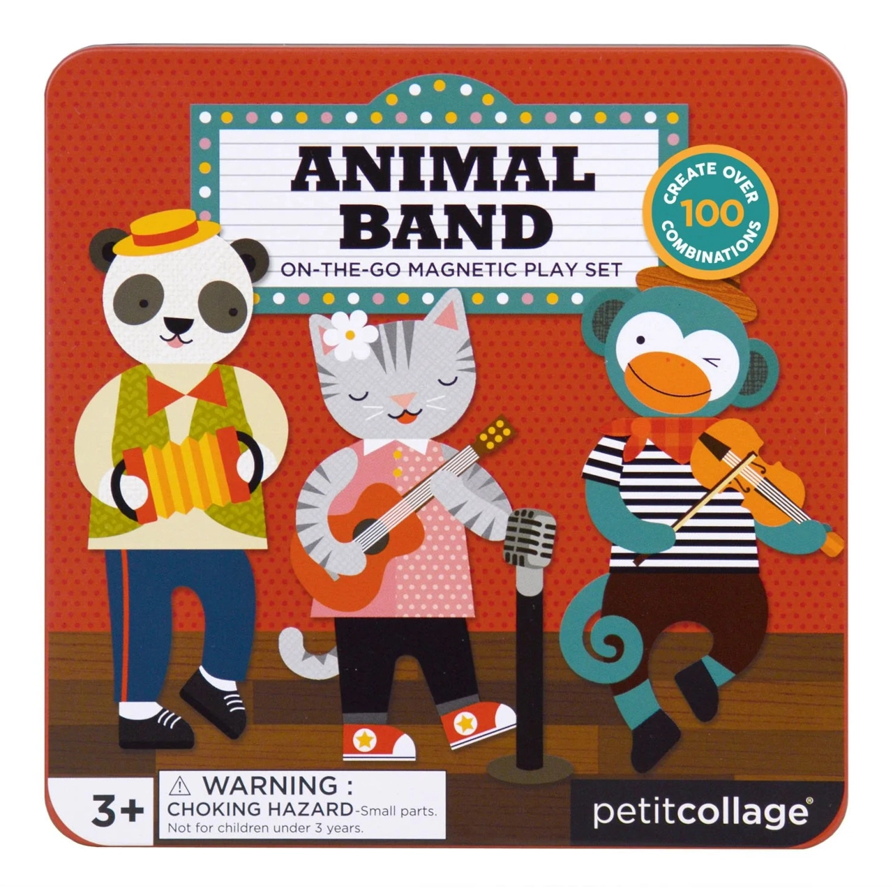 E-shop Petit Collage magnetická knižka Zvieratká