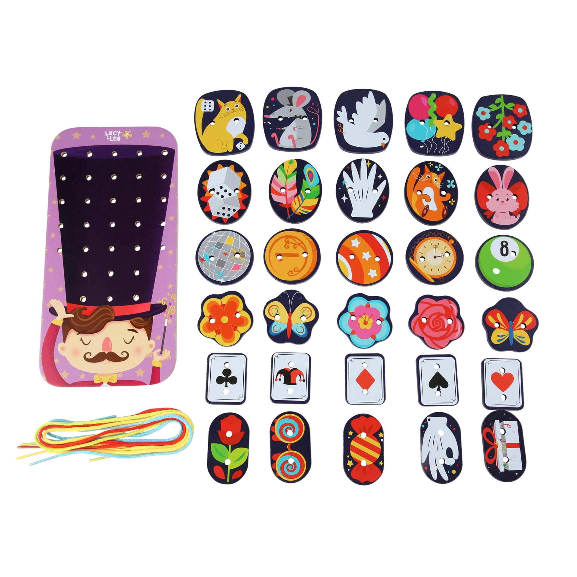 E-shop Lucy & Leo 290 Kúzelník šnurovací prevliekací set