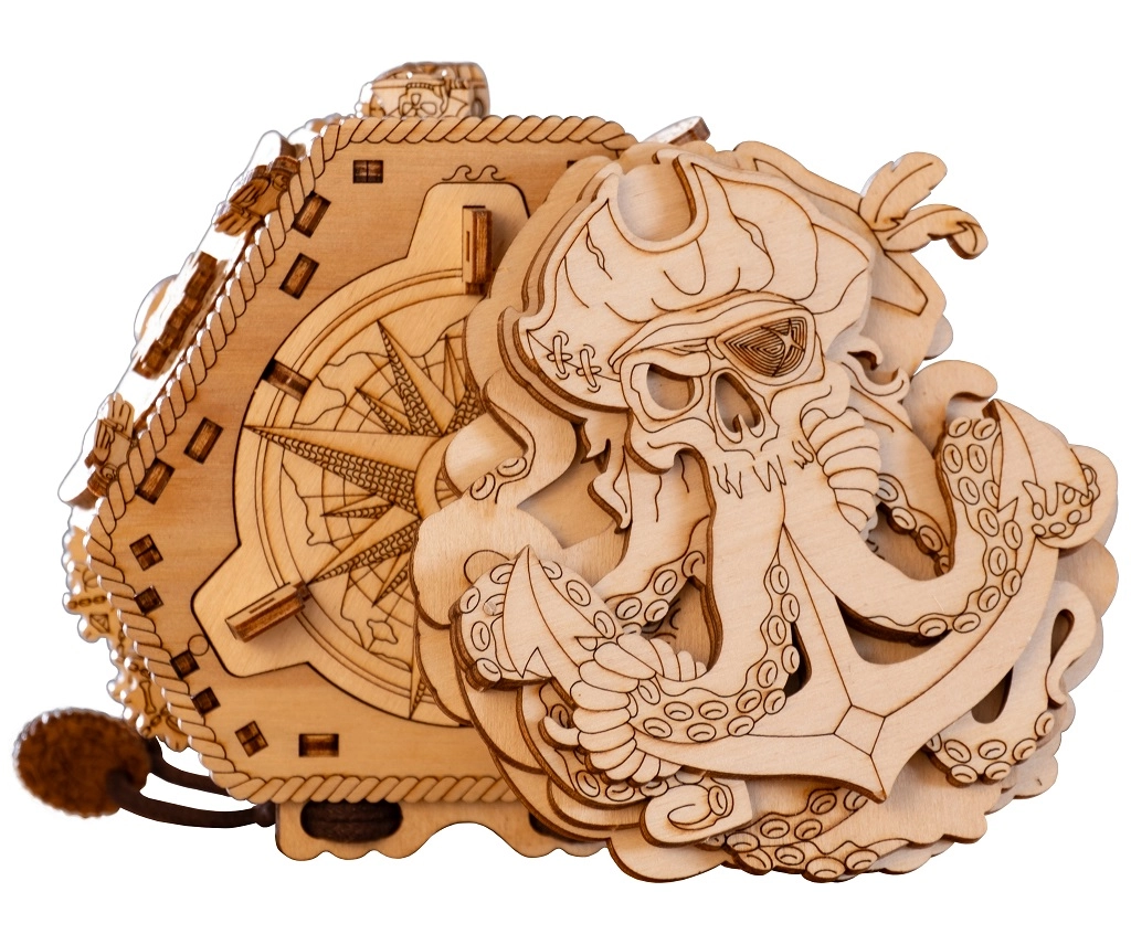 E-shop EscapeWelt 3D drevený hlavolam Blackbeard's Compass