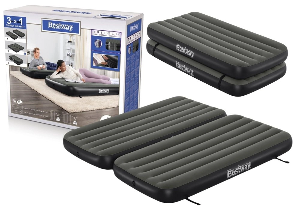 E-shop Bestway 3 v 1 čierno- 188x99x25 cm