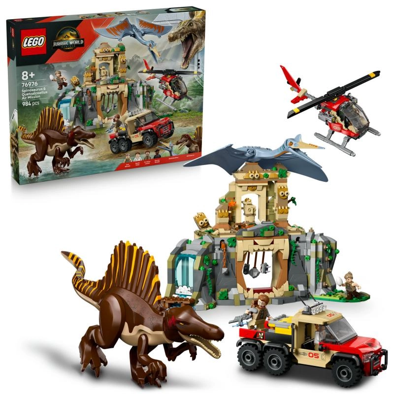 E-shop LEGO® Jurassic World 76976 Letecká misia spinosaurusa a quetzalcoatlusa