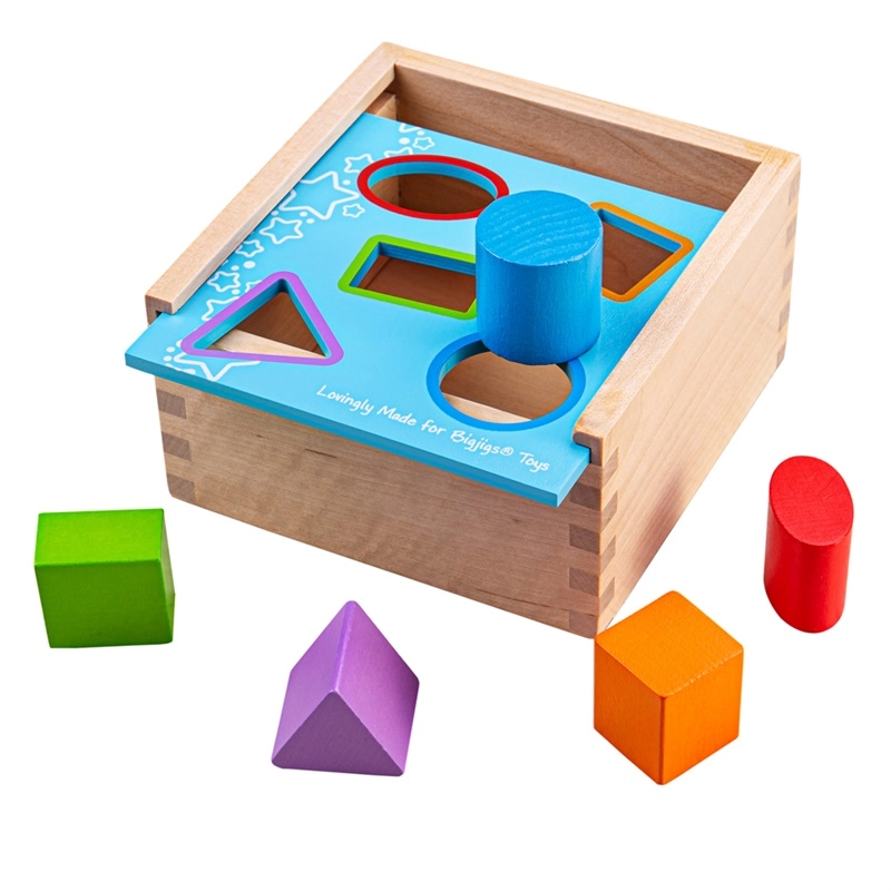 E-shop Bigjigs vhadzovacia krabička s tvarmi