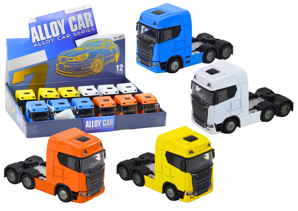 E-shop Kovový kamión 1:32 bez návesu s výklopnou kabínou, svetlami a zvukmi