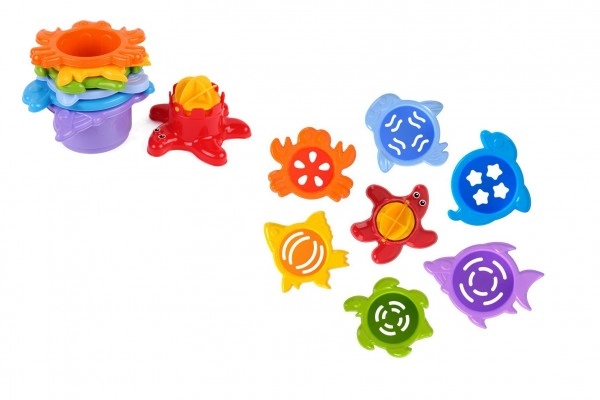 E-shop Teddies Kubus pyramida skládanka mořská zvířátka