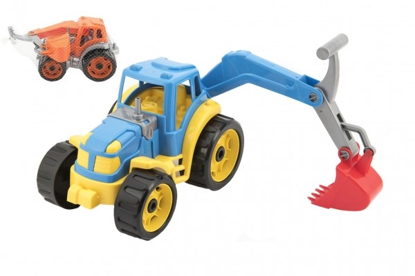 E-shop Oranžový traktor s lopatou pre deti