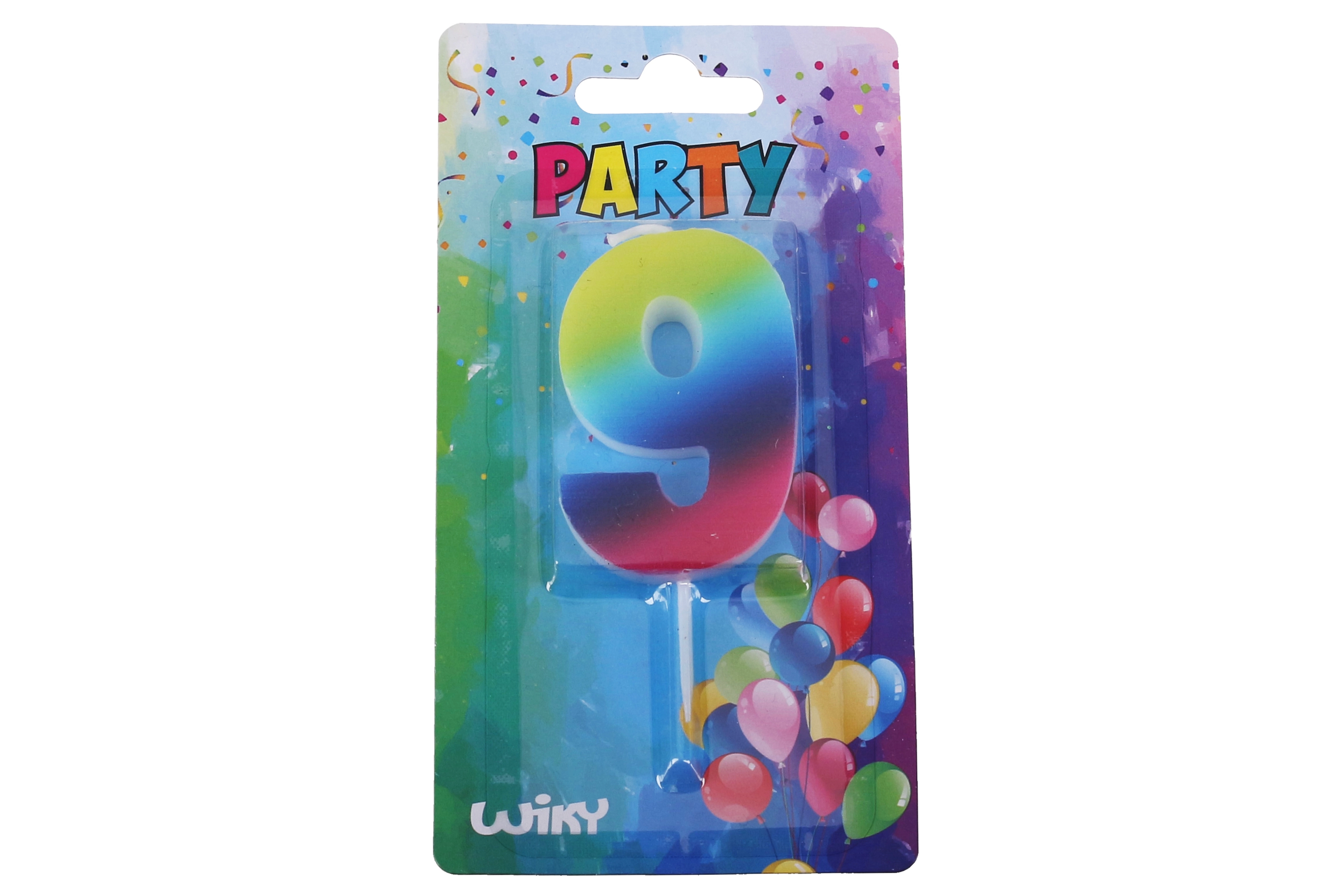 E-shop Wiky Tortová sviečka dúhová č.9
