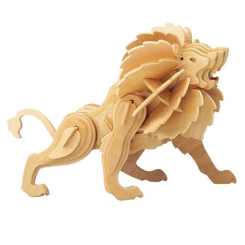 E-shop Drevené 3D puzzle lev