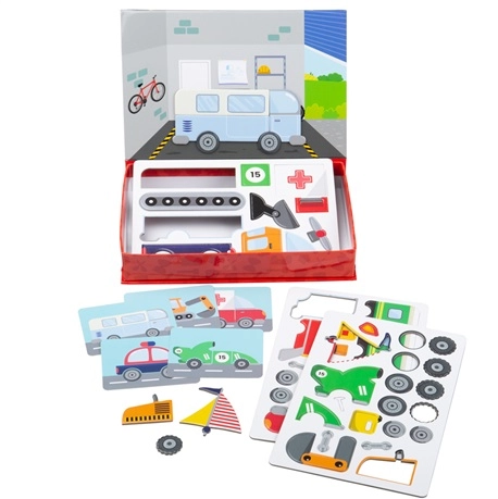 E-shop Bigjigs Toys magnetické puzzle Mechanik