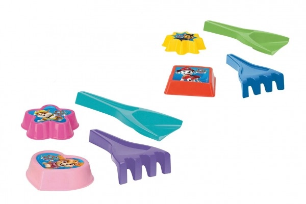 E-shop WADER Súprava na piesok 4ks lopatka,hrabičky,2ks formičiek Tlapková patrola/Paw Patrola