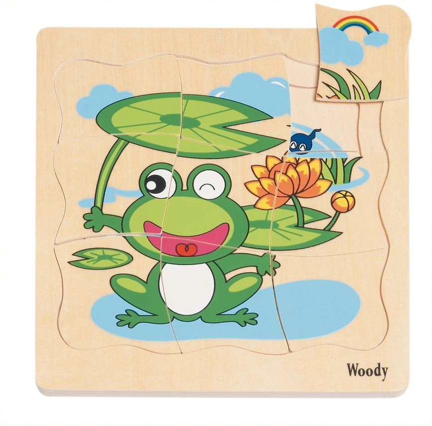 E-shop Woody Puzzle na desce Vývoj žáby