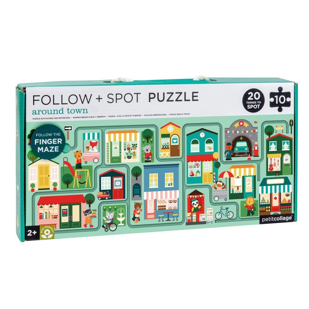 E-shop Petit Collage Město bludiště a puzzle 10 dílků