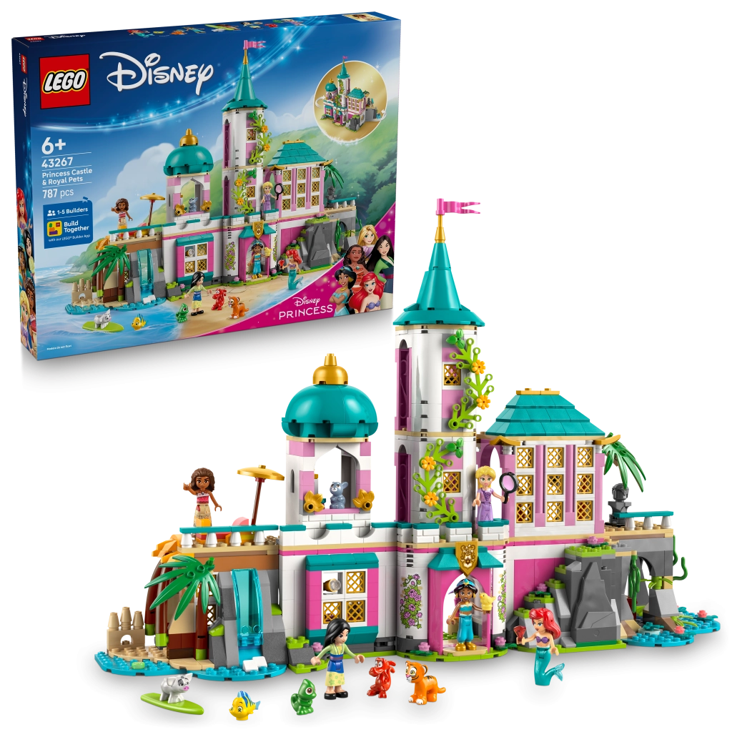 Hrad Princezien a Kráľovskí Domáci Maznáčikovia LEGO Disney