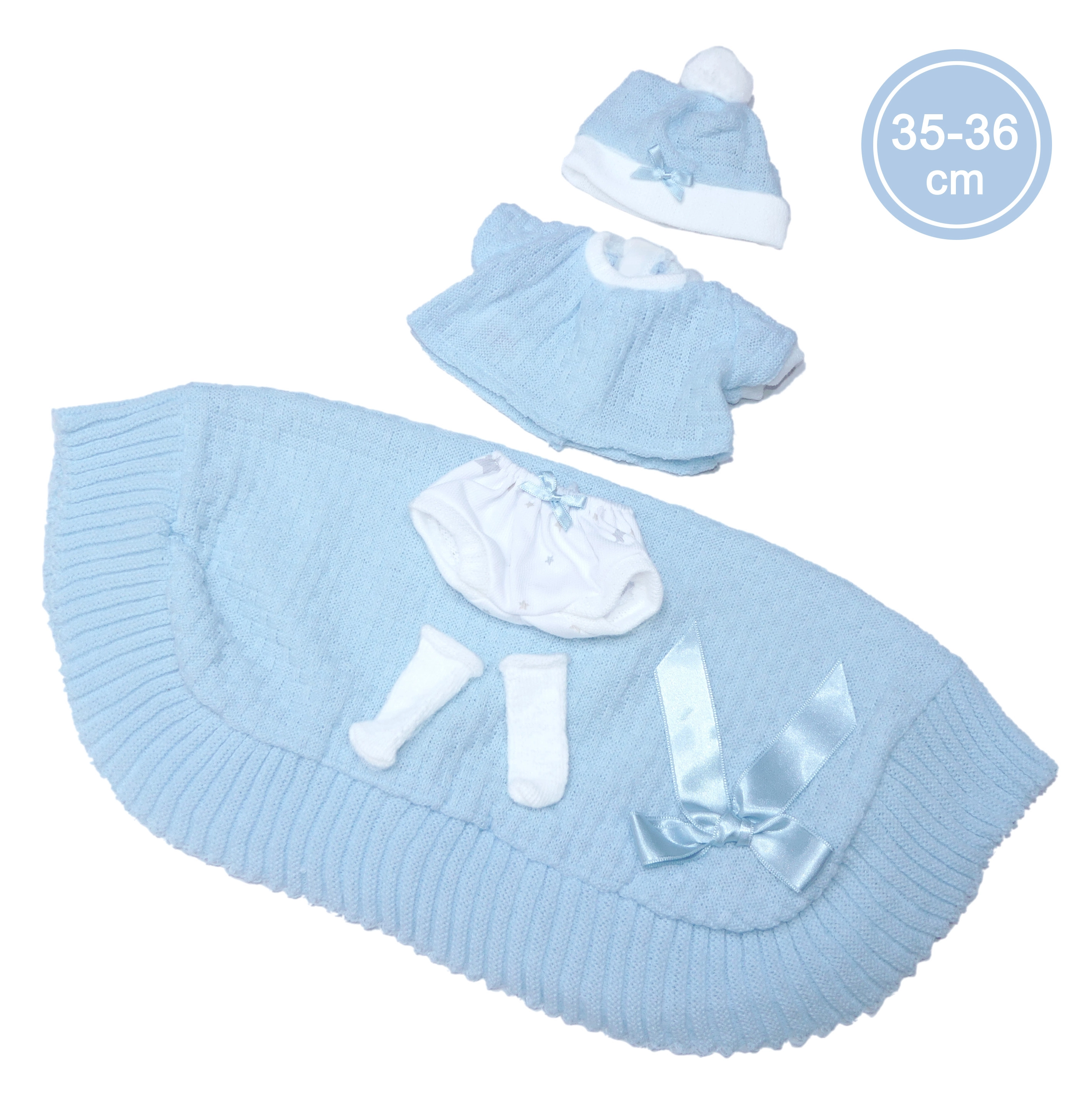 E-shop Llorens M635-61 oblečenie pre bábiku bábätko NEW BORN 35-36 cm