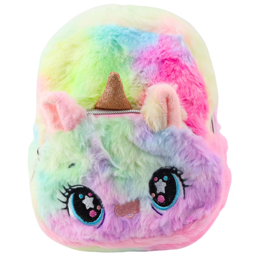 Detský plyšový batoh Jednorožec Dúha 20 cm 3L