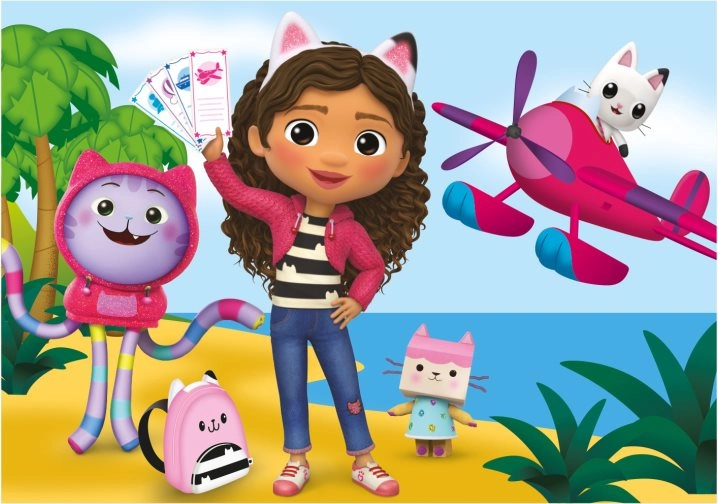 Puzzle Gabikin čarovný domček: Cestovateľka 100 XL dielikov