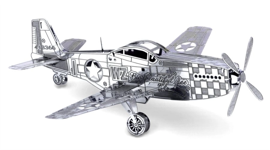E-shop Metal Earth Luxusná oceľová stavebnica Mustang P-51