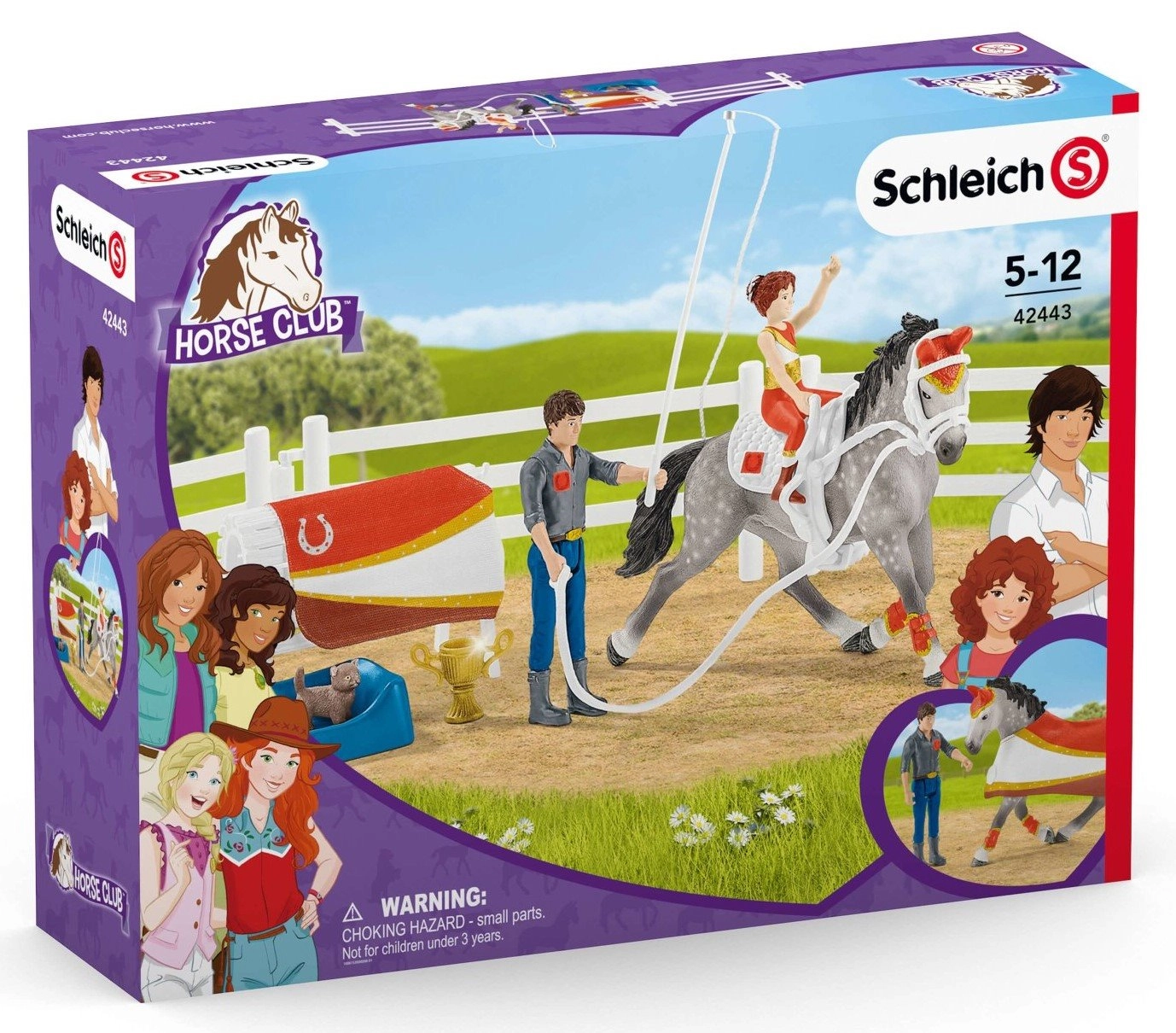 E-shop Mia a set pre voltíž – jazdecký tréningový set SCHLEICH Horse Club