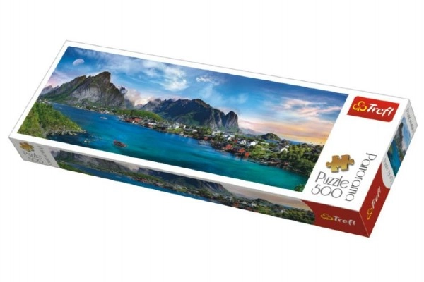 Puzzle 500 dielikov panorama – Lofoty, Nórsko