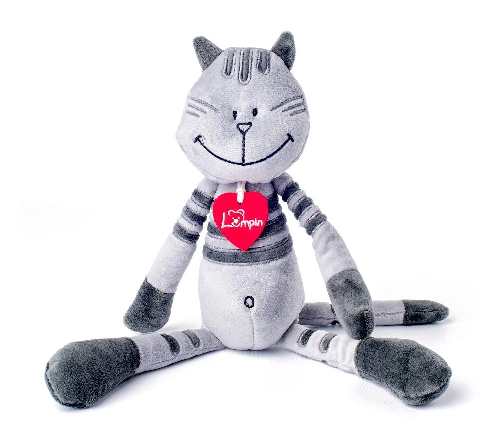 E-shop Lumpin Kocour Matteo střední šedý 38 cm